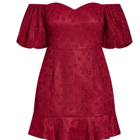 City Chic Dresses & Skirts - NWT City Chic Festive Detail Dress